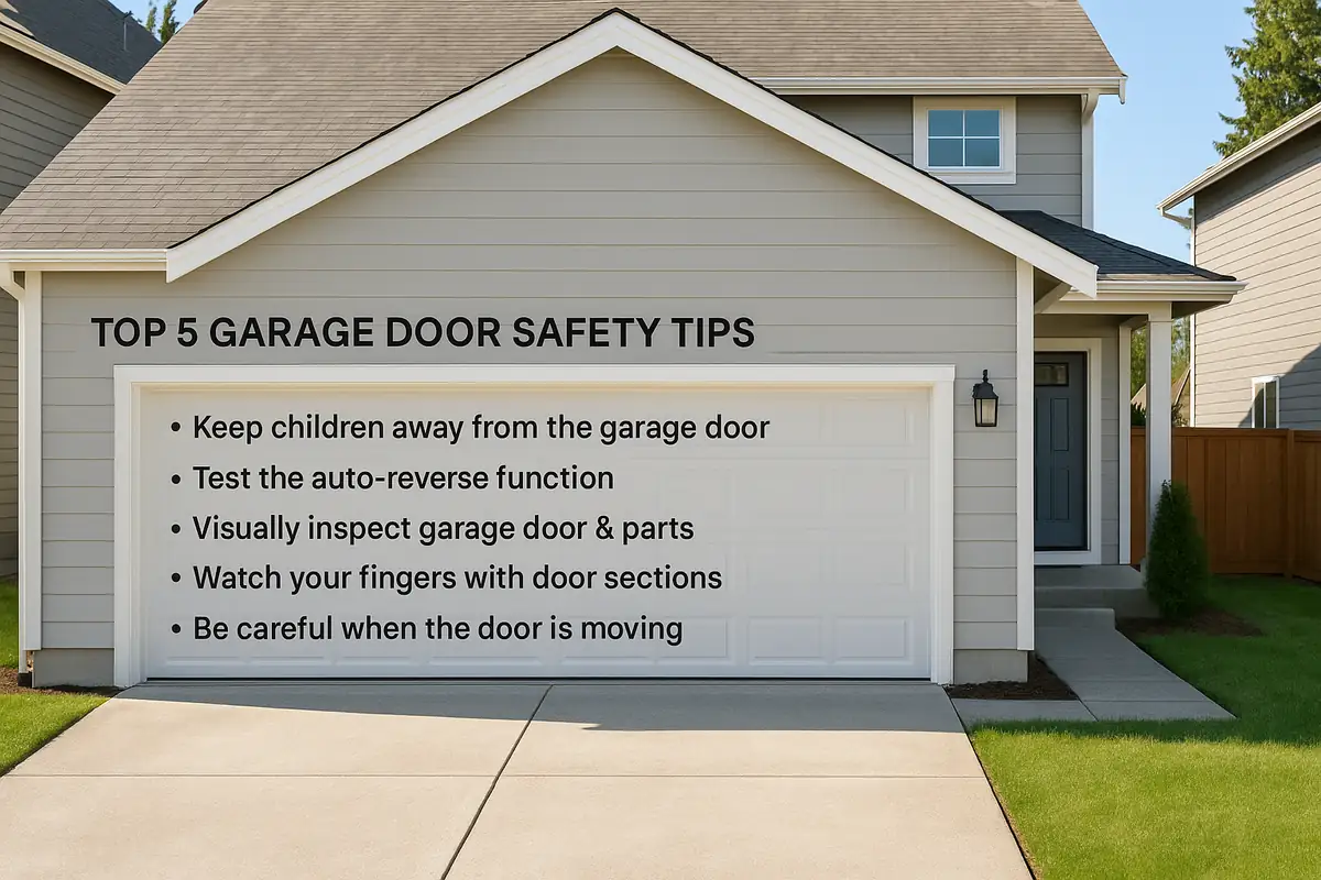 Top 5 Garage Door Safety Tips for Homeowners in Madera, CA
