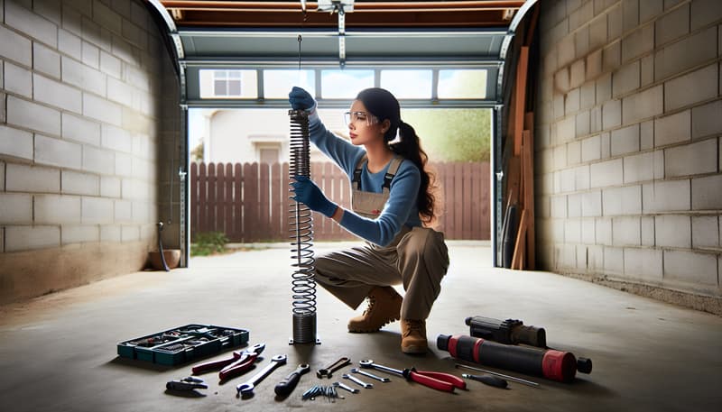 Garage Door Spring Repair service in Madera